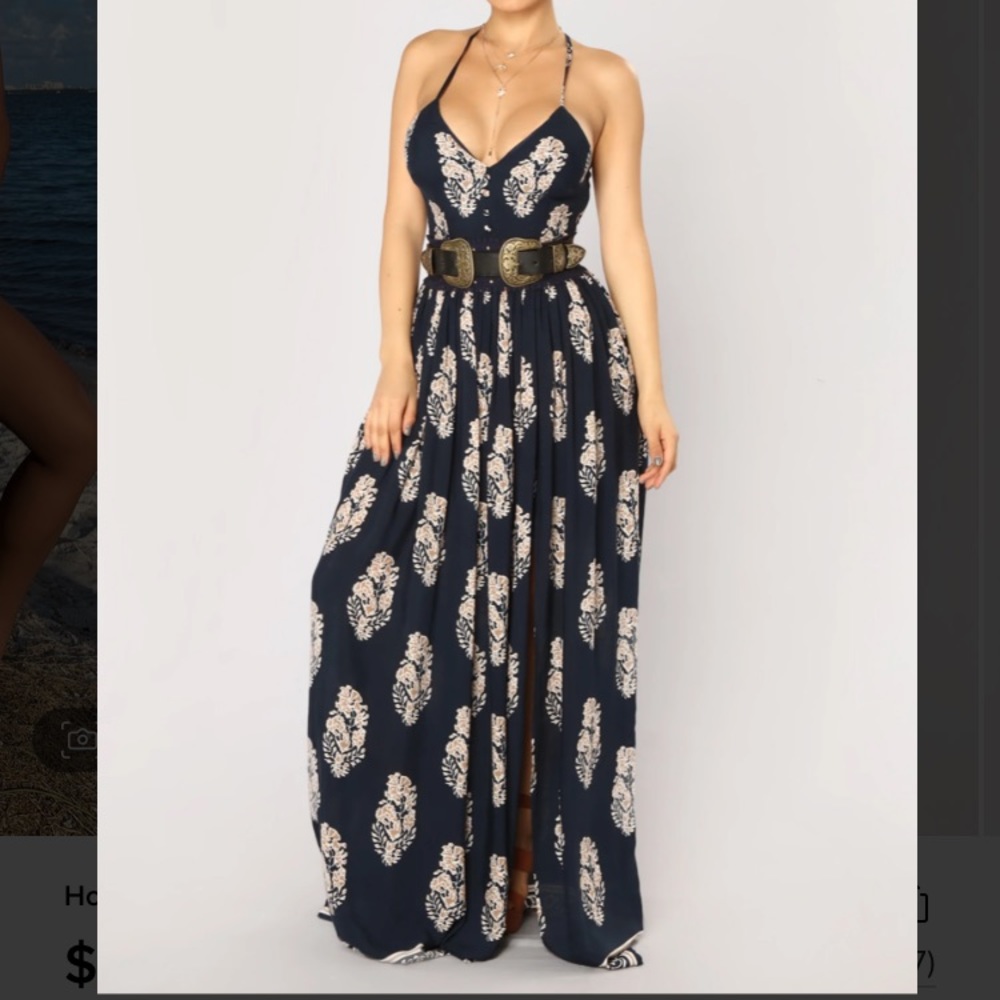 “Holy Slit” Fashion Nova Maxi Dress. NWT size Medium.